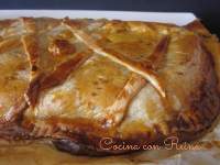 EMPANADA DE VIEIRAS Y GAMBONES  