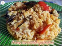   Arroz con patatas y bacalao  