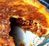   Quiche de berenjenas y carne picada