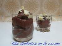  Mousse de chocolate molecular apto para diabéticos