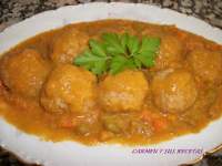   ALBONDIGAS A LA JARDINERA