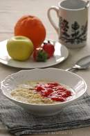   Porridge de quinoa con compota de fresas {Desayunos sin gluten para Ventanas Verdes}