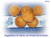   Magdalenas de Claras con Frutas Escarchadas