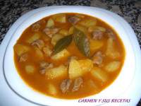   PATATAS GUISADAS CON CARRILLADA DE TERNERA