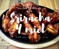 Alitas de pollo con Sriracha y miel  