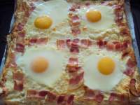   Hojaldre de huevos y bacon