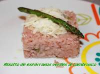   RISOTTO DE ESPÀRRAGOS VERDES AL LAMBRUSCO