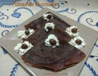   Filloas de chocolate