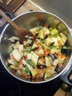 Verduras con salsa massala.