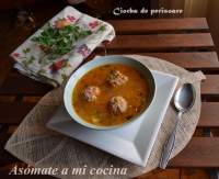   Ciorba de perisoare (Sopa de albóndigas)-Cocinas del Mundo