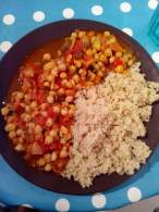 Garbanzos con quinoa.
