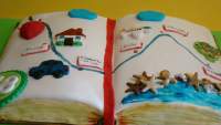   BOOK-CAKE , Tarta con forma de libro