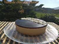   Tarta de chocolate blanco y cafe