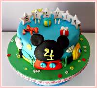   Tarta casa de Mickey Mouse 