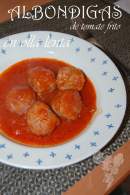   Albondigas con tomate en olla lenta