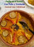   Paella de Pollo y veRduRas hecha al hoRno