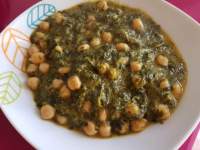   ESPINACAS EN SALSA CON GARBANZOS