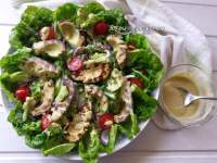   Ensalada Diosa Verde de aguacate a la parilla y su salsa - Donal Skehan -  Green Goddess Grilled Avocado Salad