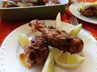   Muslos de pollo al horno marinados, de Asma Khan -Chicken drumstick (tengri) kebab - (sin grasas)