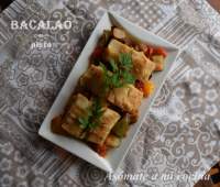   Bacalao con pisto (olla lenta)