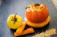 Cama de Calabaza con Tomate y Patata  