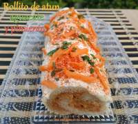   Rollito de atun, aguacate y pimiento