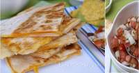 
Quesadillas con pico gallo
         