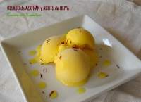   Helado de AzafRán y Aceite  de oliva(AOVE)