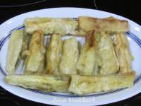   BASTONES DE BERENJENA EN TEMPURA 