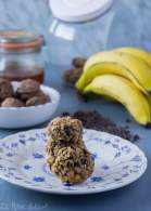 
Galletas de plátano y avena con trocitos de chocolate y nuez | especiales para deportistas  