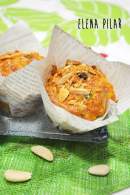   Muffins de rúcula, queso y pasas