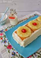 
Pastel de galletas y piña  