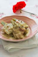 
Alcachofas a la crema de tomillo y parmesano sin gluten y sin lactosa | receta exprés  