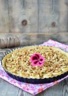 
Tarta de plátano, nueces y crema de coco sin lácteos  