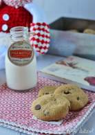 
Galletas de crema de cacahuete y pepitas de chocolate {sin lactosa}  