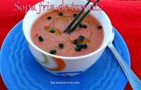   Sopa fria de tomate