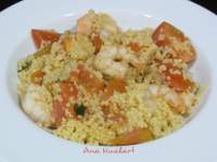   COUS-COUS CON GAMBAS Y TOMATE