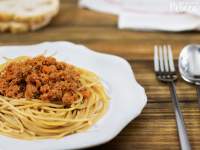   Espaguetis con boloñesa de soja (sojañesa)