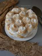   Tarta de crema de Chocolate y Café con Merengue