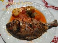   Dorada al horno a la portuguesa