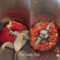 Tallarines con salsa de nata y pimientos   The Candy Red