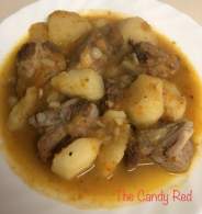 Guiso de costilla de cerdo con patatas   The Candy Red