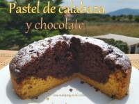   Pastel de calabaza y chocolate