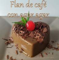   Flan de café con agar agar