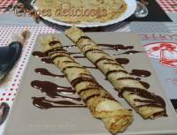   Crepes con agua hirviendo