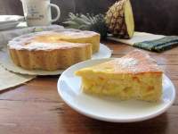   Tarta de piña al horno, jugosa