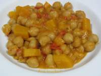   POTAJE DE GARBANZOS CON CALABAZA 