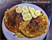 Tortitas de avena y plátano