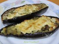   BERENJENAS RELLENAS DE BACALAO Y GRATINADAS