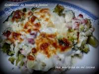   Gratinado de brocoli y jamon